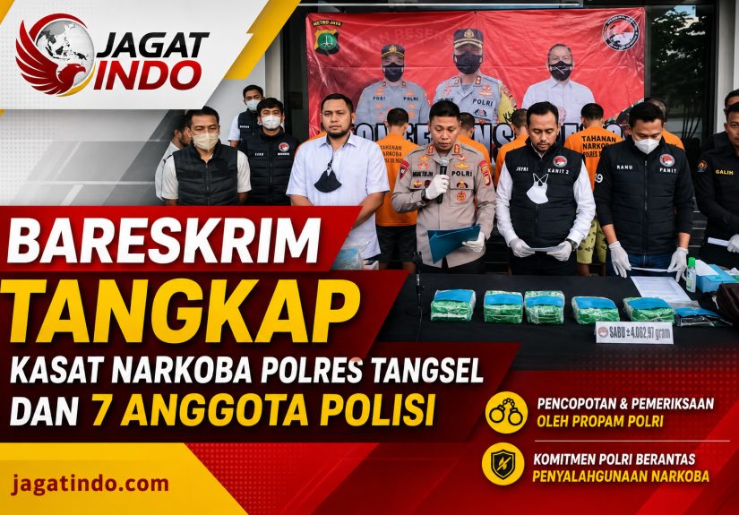 Bareskrim Tangkap Kasat Narkoba Polres Tangsel dan 7 Anggota Polisi
